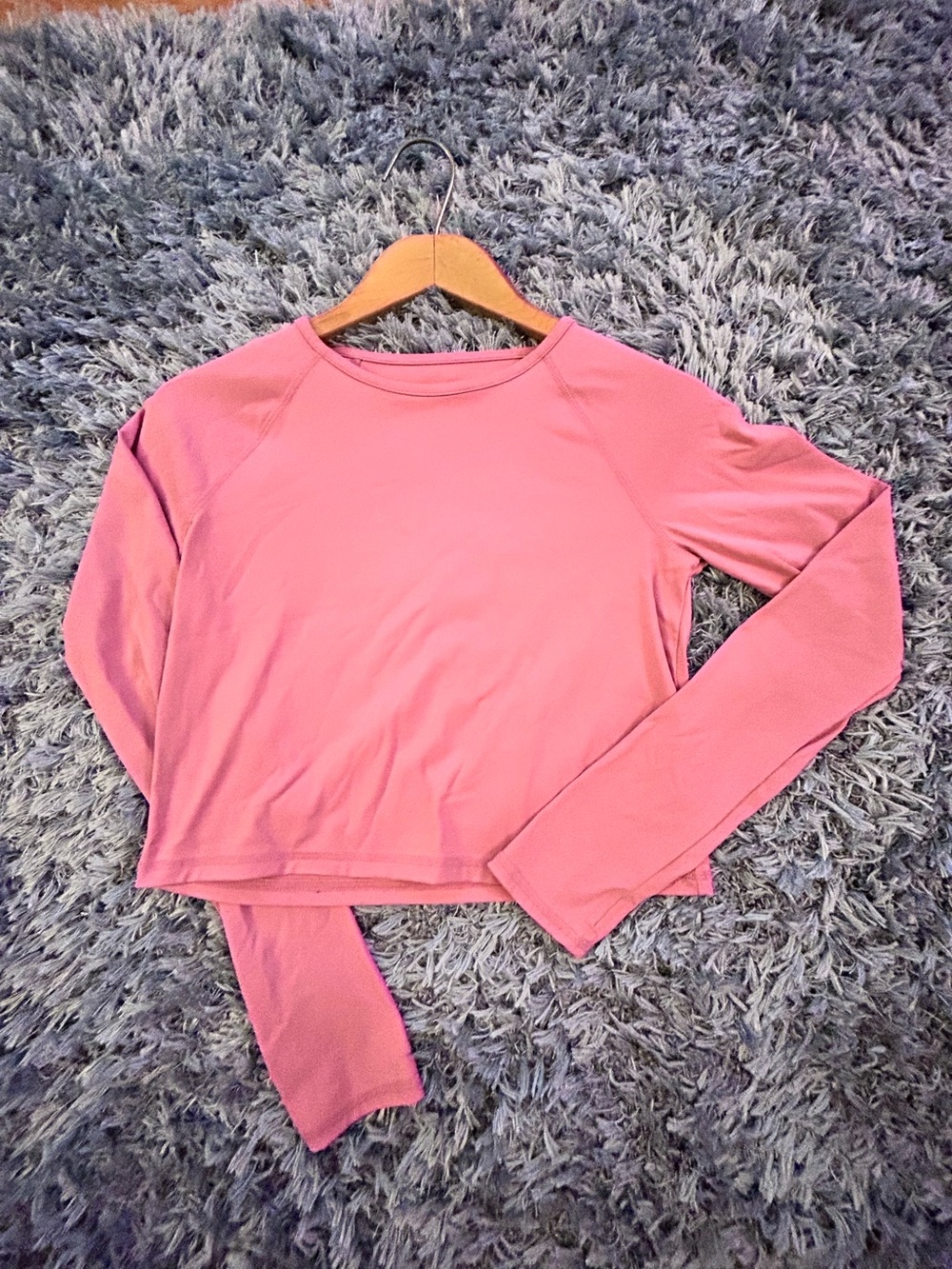 Girls Children’s Place Pink Long-Sleeve Active Wear Performance crop Top